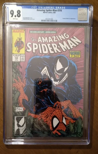Amazing Spider-Man #316 CGC 9.8 1st Venom Cover. Todd McFarlane Art!