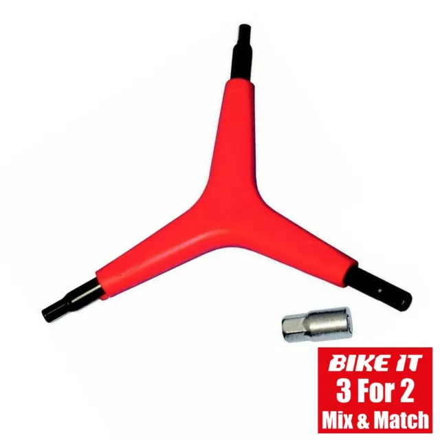 NEU Y-SCHRAUBENSCHLÜSSEL INBUSSCHLÜSSEL ZYKLUSWERKZEUG - 4/5/6/8 mm SECHSKANTSCHLÜSSEL - FAHRRAD FAHRRAD MTB STRASSE