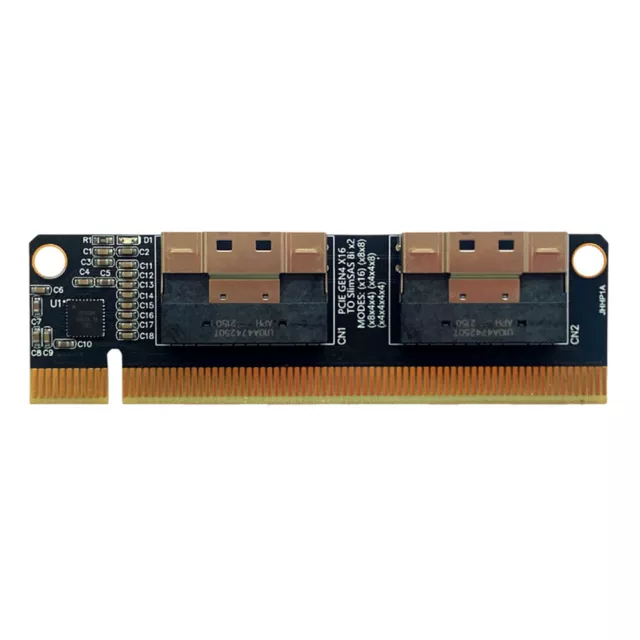 PCIe 4.0 x16 To 4 Port NVMe-Expansion Card PCI-E 4.0 16xTo SlimSAS 8i x2 SFF8654