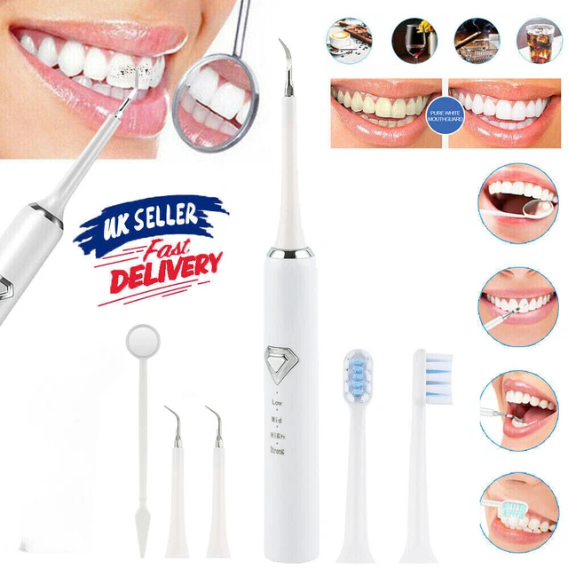 ELECTRIC TOOTH CLEANER Ultrasonic Teeth Stain Dental Oral Irrigator ...