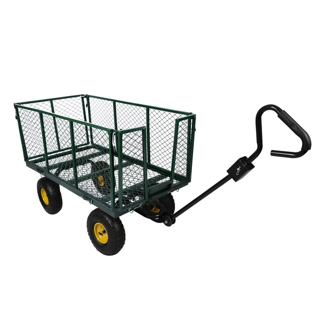 Chariot De Transport Pliable Tout-terrain WilTec, Capacité 68 Kg, Pour Jardin, Plage, Camping