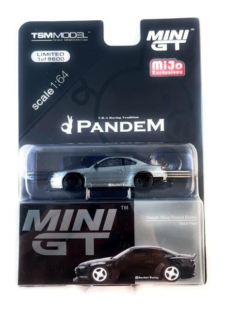 Mini GT NISSAN SILVIA S15 RAZZO CONIGLIETTO PERLA NERA RHD - Foto 2