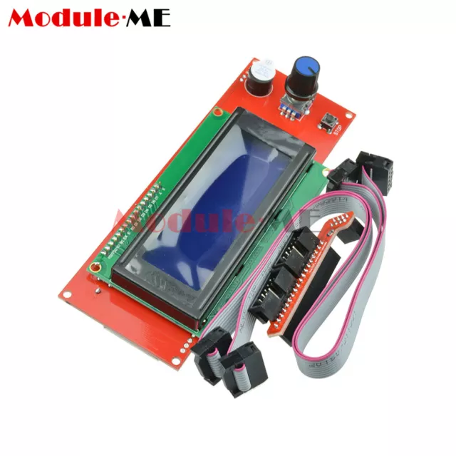 2004 20*4 LCD Display 3D Printer Controller +Adapter F RAMPS 1.4 Reprap Mendel