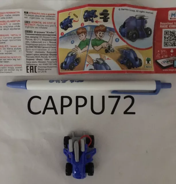 Auto Bleu + Bpz EN055 ( Eac 07.2018)( Auto Du Futur) -kinder Sindy 2018/2019