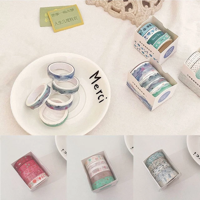 intime Ensemble de ruban de masquage Motif de base Scrapbooking DIY Bande Washi