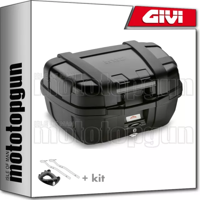 Givi Top Case Trekker Black Line Trk52B + Porte-Paquet Honda Cb 500 X 2015 15