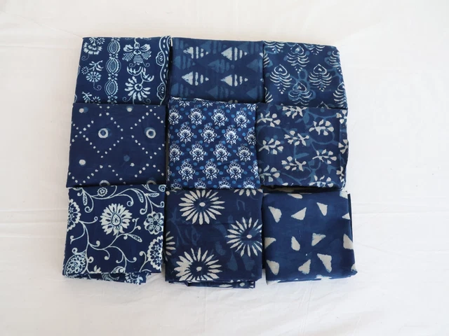 Lot De Chutes De Coton Vintage Recyclées - Carrés 5 Pouces - Motif Floral Multicolore - Idéal Pour Patchwork