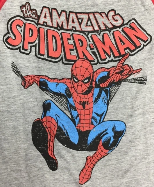 The Amazing Spider-Man Marvel Long Sleeve Boy's Graphic T-Shirt Choose Size 2