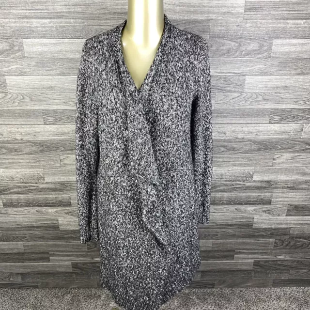 KENSIE Long Sleeve  Grey Long Cardigan Knit Sweater Women's Size XS / S