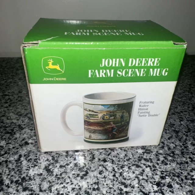 New in Box John Deere Farm Scene Turtle Trouble Fishing Mug 2