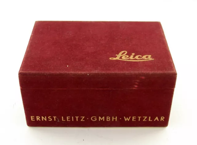 K# LEICA Leitz red maker's box OVP Schachtel IIf ONLY box NUR OVP /20