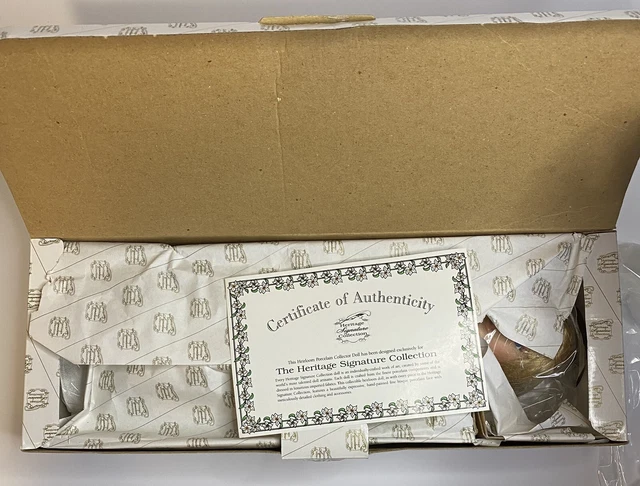 Heritage Signature Collection Angel Porcelain Doll w/wings "Faith"16"  W/ Box 7