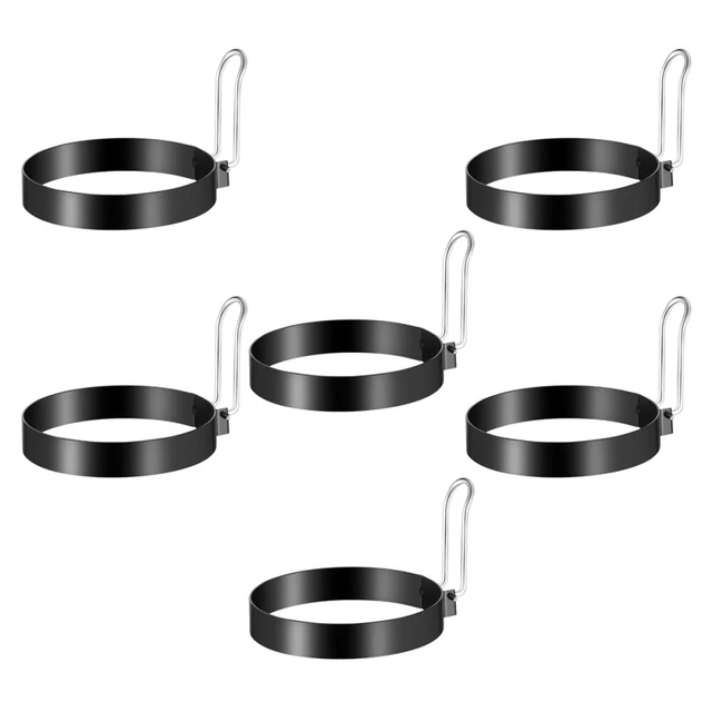 6 pz stampo da cucina addensato muffin all'uovo in acciaio inox