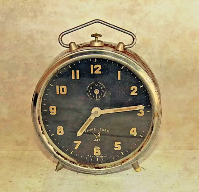 Reloj De Mesa Alarma Jaz Raro Y Vintage: Una Pieza Atemporal Del Pasado De...