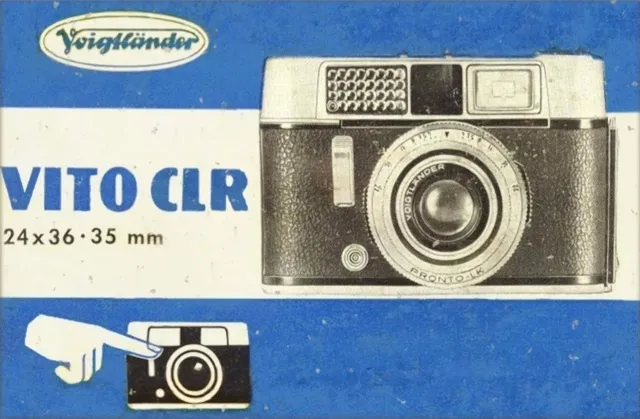 Voigtlander Vito Clr Instruction Manual Free Ship