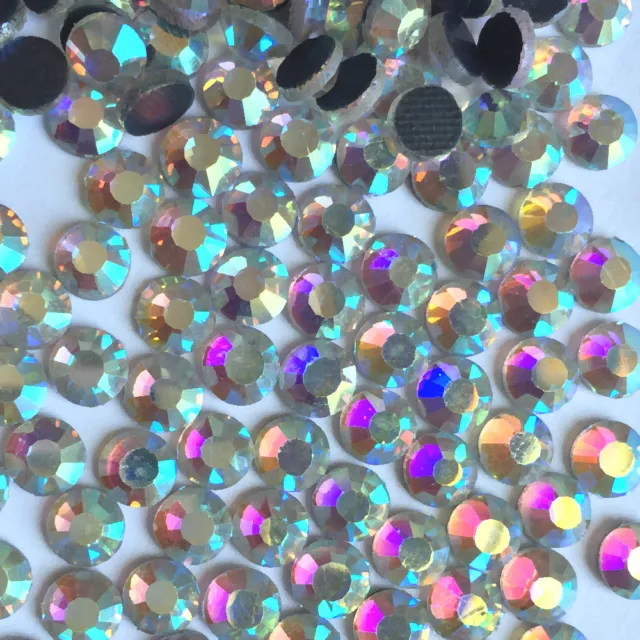 1440 pcs DMC Iron On Hotfix Crystal Rhinestones Colors SS6 SS10 SS16 SS20, 2-5mm