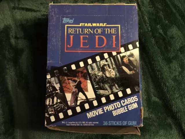 1983 Topps Return Of The Jedi Trading Cards Wax Box Complete 36 Packs ToppsBox!!