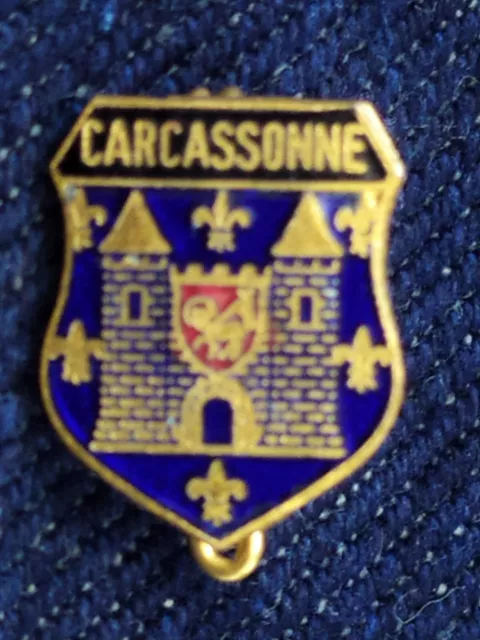 Régionalisme : insigne blason de Carcassonne - 1930