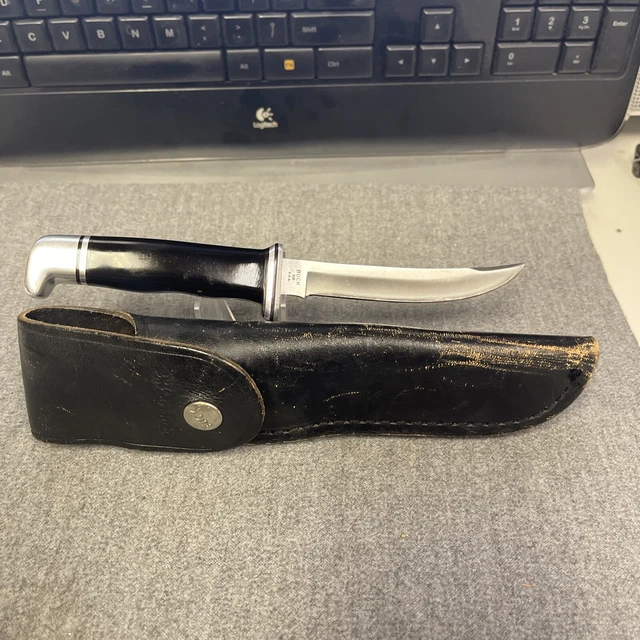 VINTAGE BUCK KNIFE Model 118 Made in USA Hunting Fixed Blade Original