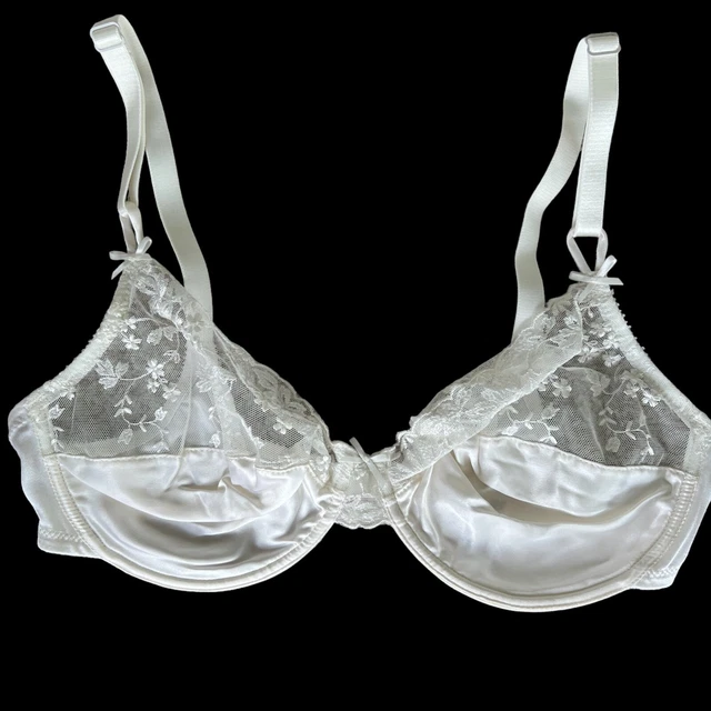 *Nuovo* Reggiseno vintage St Michael Avorio misto seta 36C/b45