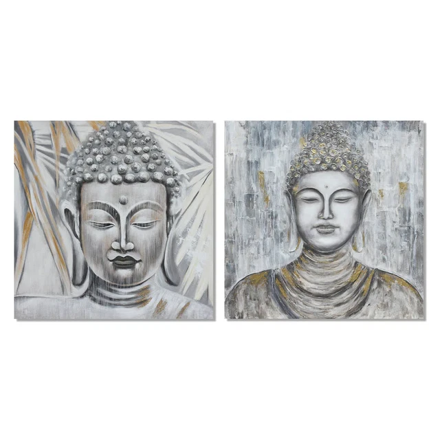 Cadre DKD Home Decor Buda (2 pcs) (100 x 2.8 x 100 cm)