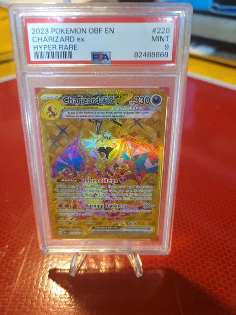 2023 Pokemon OBF EN #228 CHARIZARD EX Hyper Rare Psa9