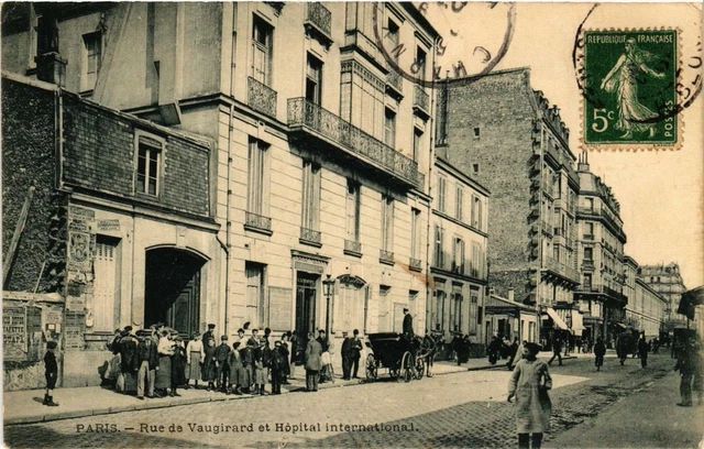 CPA PARIS 15e Rue de Vaugirard. Hopital Internationale P. Marmuse (479955)