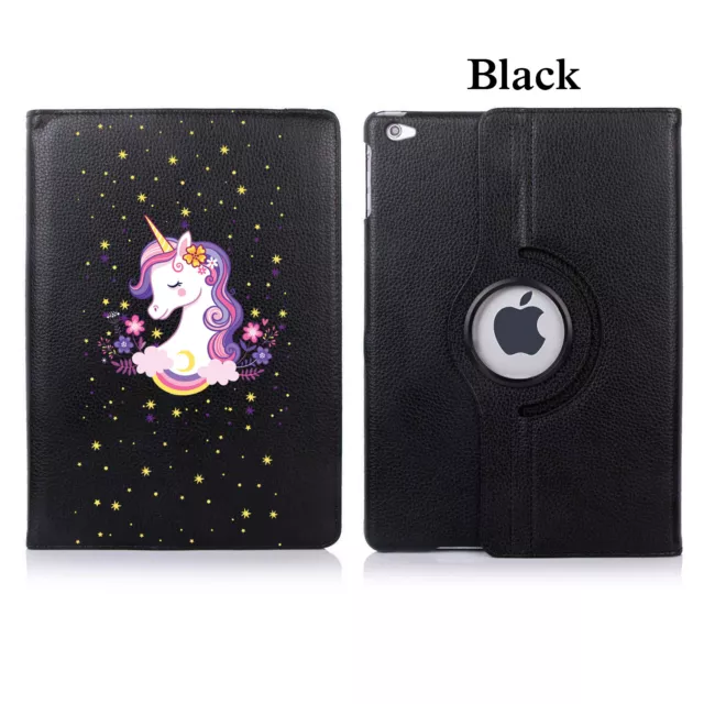 Unicorn 03 Cute Rotating Case Cover Stand For Apple iPad