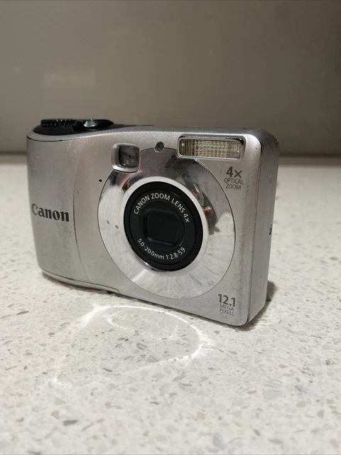CANON POWERSHOT A1200 HD 12.1MP Digital Camera Silver CCD Sensor