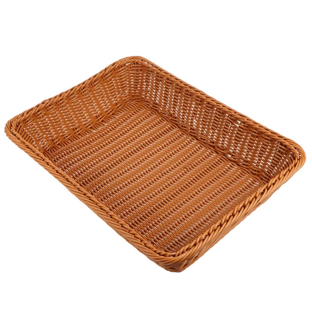 Cesto portaoggetti per piano di lavoro pallet per trucco cesto intrecciato cesto per pane