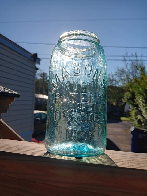 Hammer Whittled Masons Patent Jar