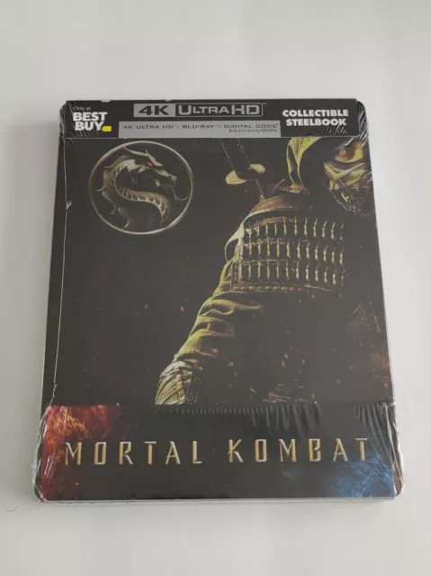 Mortal Kombat 4K Uhd + Bluray + Digital  Limited Edition Steelbook  New