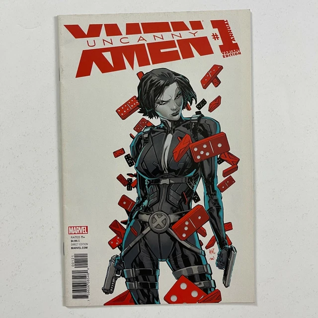 Uncanny X-Men Annual 1 Ken Lashley Domino Incentive Variant (2016, Marvel)
