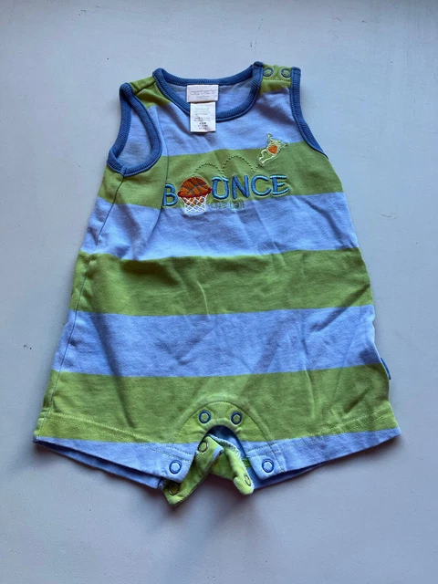 baby boy clothes Size 0-3 Months Bright Carters One Pc Summer Shorts Romper