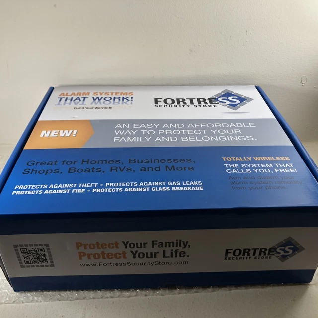 FORTRESS Store GSM Home Security Alarm System Sensors Wireless New Open Box
