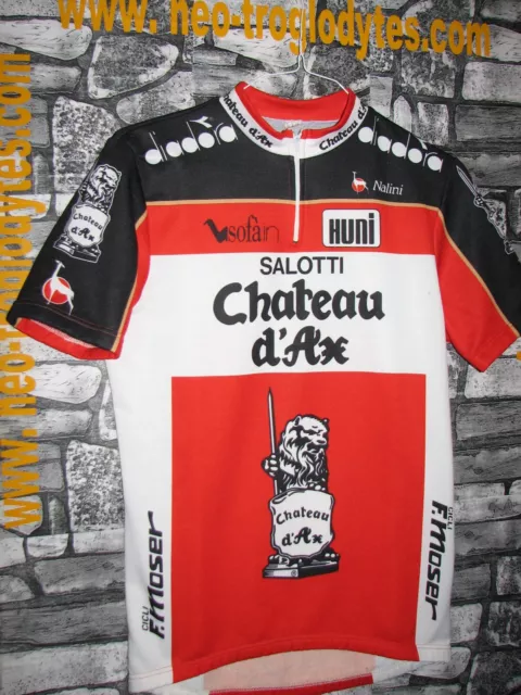 Vintage Cycling Jersey Maglia Ciclismo Bici pro Chateau d'Ax Bugno Nalini