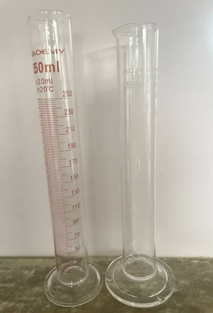 Academy Rundsockel Glaszylinder 250ml 30cm hoch Becherglas