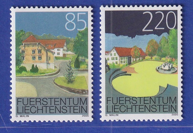 Liechtenstein 2005 Ortsbildschutz (V). Oberbendern Mi.-Nr. 1387-88 **