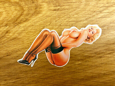 Pin UP BEAUTY Adesivi Sticker Retro Rockabilly Vintage Sexy Girl LADY v8 pu065