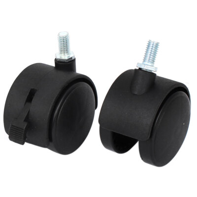 M10x15 uxcell pivotant Caster Roues PU 360 ° Tige filetée Caster Roue 1pcs 1.5 