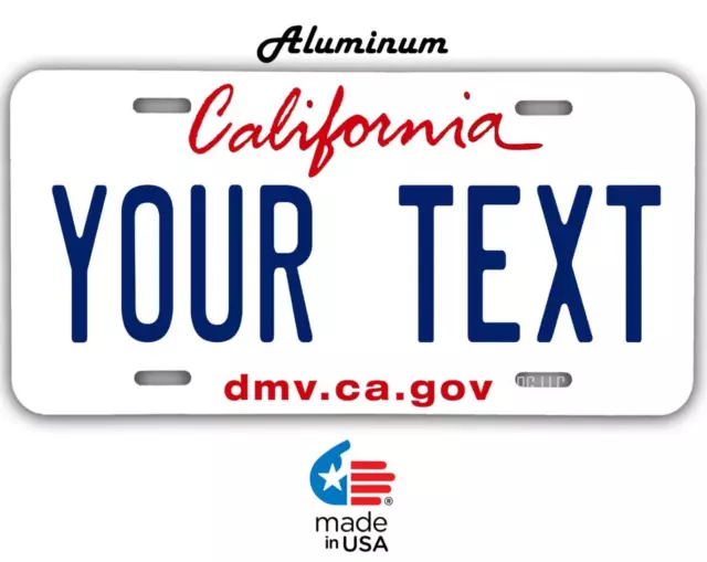12 X 6" California Personalized License Plate ANY TEXT YOUR TEXT Custom