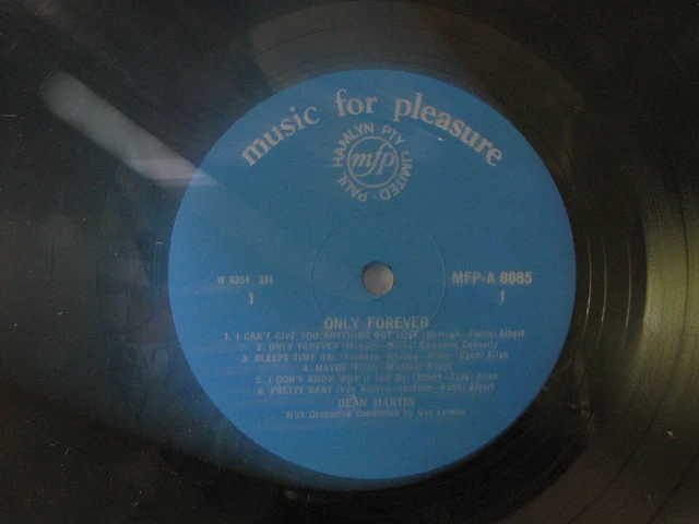 DEAN MARTIN Only For Ever  LP SirH70 3