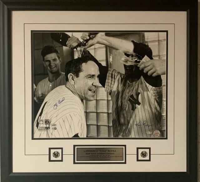 Yogi Berra New York Yankees Autographed 16 x 20 w/ Ken Regan Signed Photo Framed