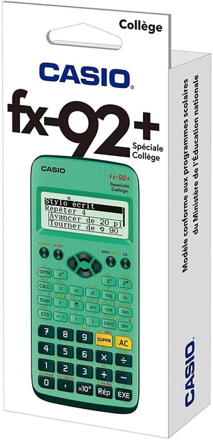 Calculatrice Scientifique CASIO Fx-92+ Spécial Collège - Français - 5 Lignes