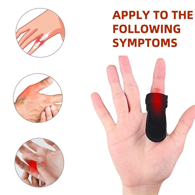 Finger Splint Support Brace Pain Relief Trigger Fixing Straightener Corrector'