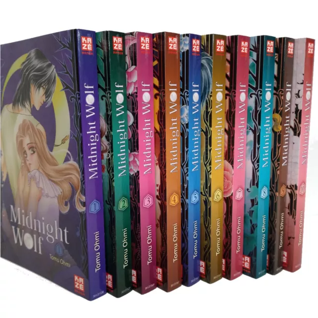 Manga Sammlung: Midnight Wolf - Die komplette Serie (10 Bücher) von Tomu Ohmi