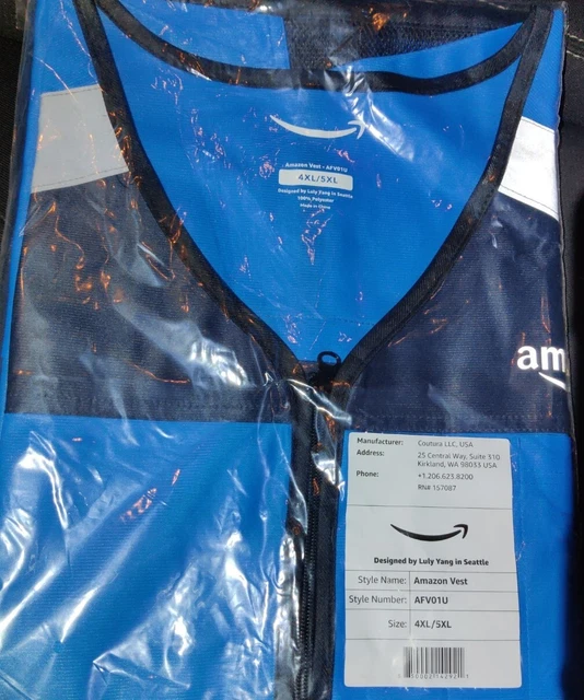 Amazon Vest New 4XL 5XL DSP Flex Delivery Driver Safety Vest new in plastic