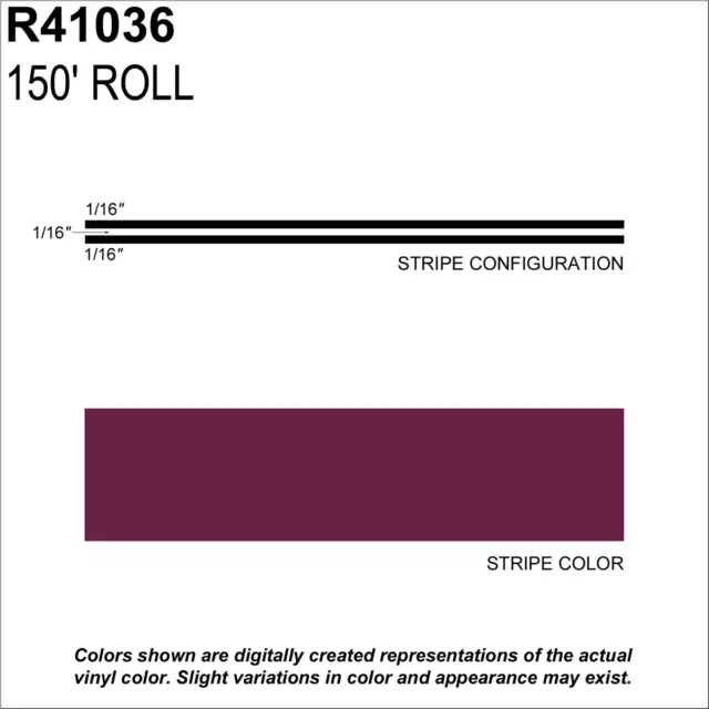 Prostripe - Pinstripe Tape Ms 3/16 X 150; Burgundy (41036)