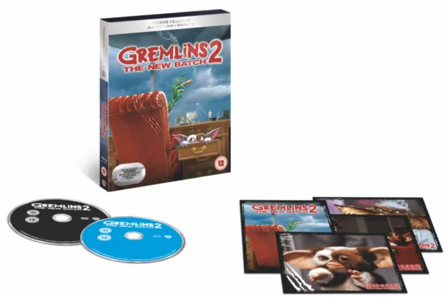 Gremlins 2 - The New Batch (Premium Collection Blu Ray + DVD + Art Cards) *RARE*