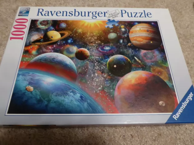 Ravensburger Planetary Vision 1000 Piece Jigsaw Puzzle 19858 Solar System 2018